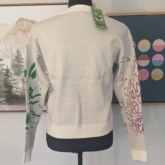 NWT Rick and Morty Sooooooper Soft Sweater - Picture 3 of 8